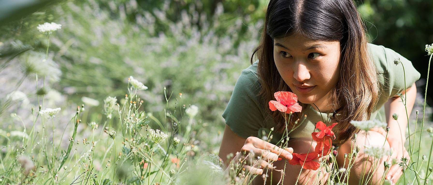 girl in the forest