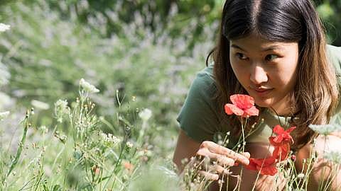 girl in the forest
